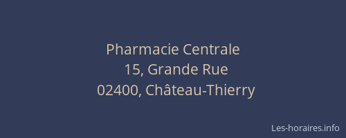 Pharmacie Centrale