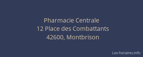 Pharmacie Centrale