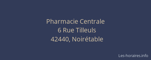 Pharmacie Centrale