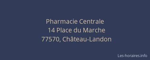 Pharmacie Centrale