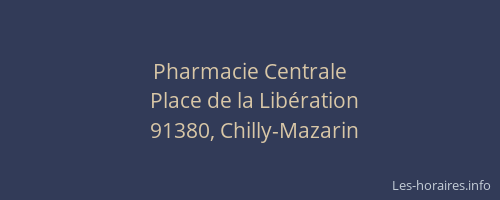 Pharmacie Centrale