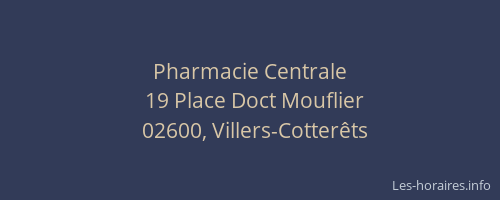 Pharmacie Centrale
