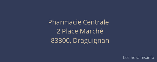 Pharmacie Centrale