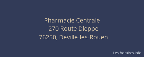 Pharmacie Centrale