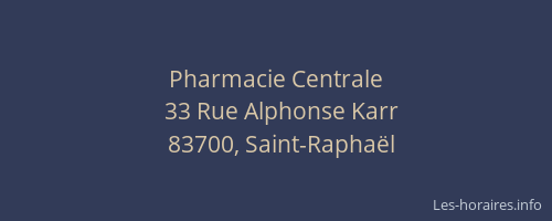 Pharmacie Centrale