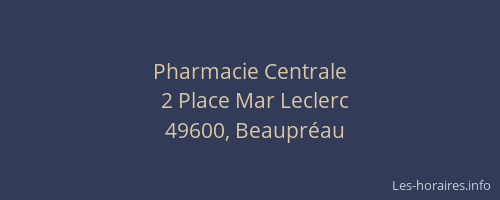 Pharmacie Centrale
