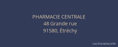 PHARMACIE CENTRALE