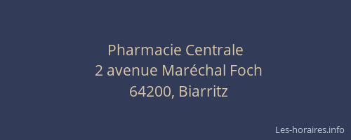 Pharmacie Centrale