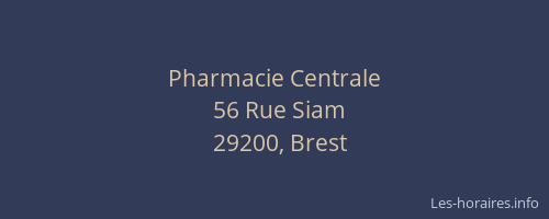 Pharmacie Centrale