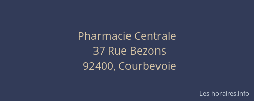 Pharmacie Centrale