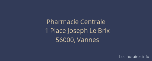 Pharmacie Centrale