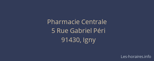 Pharmacie Centrale