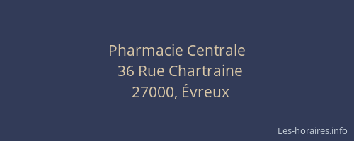 Pharmacie Centrale