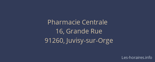Pharmacie Centrale