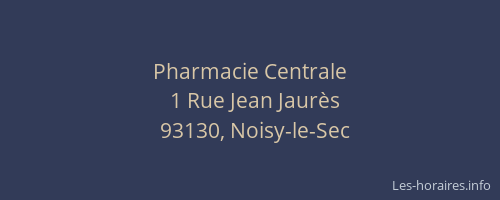Pharmacie Centrale