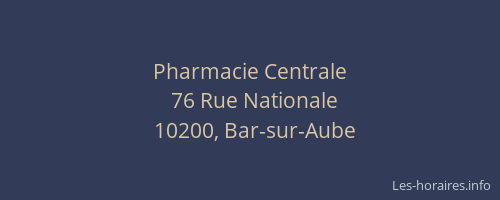 Pharmacie Centrale