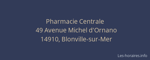Pharmacie Centrale