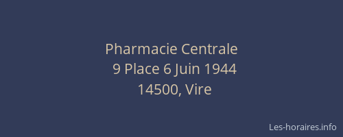 Pharmacie Centrale
