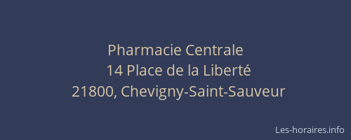 Pharmacie Centrale