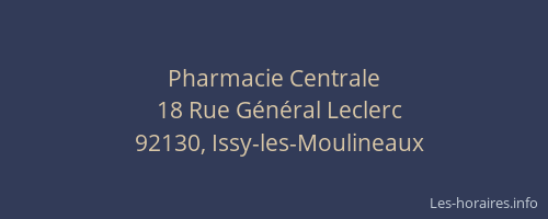 Pharmacie Centrale