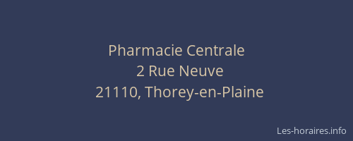 Pharmacie Centrale