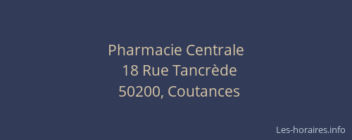 Pharmacie Centrale