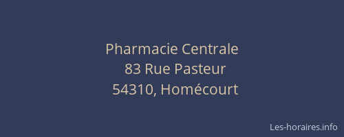 Pharmacie Centrale