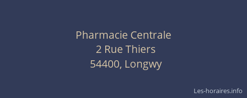 Pharmacie Centrale