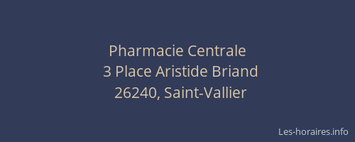 Pharmacie Centrale