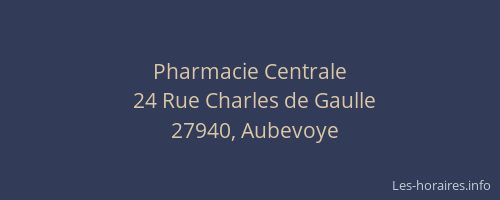 Pharmacie Centrale