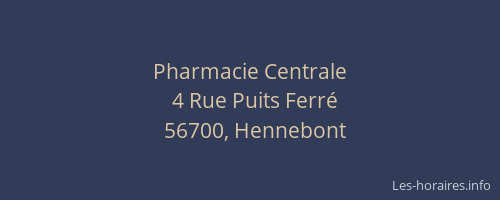 Pharmacie Centrale