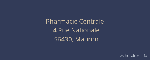 Pharmacie Centrale