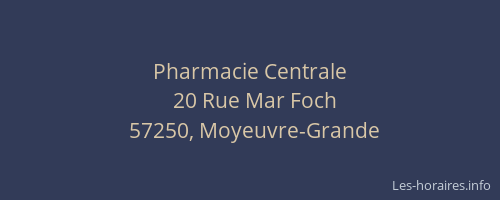 Pharmacie Centrale