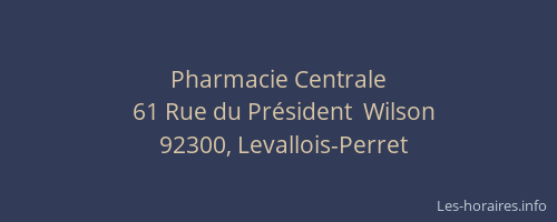 Pharmacie Centrale