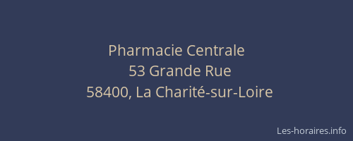 Pharmacie Centrale