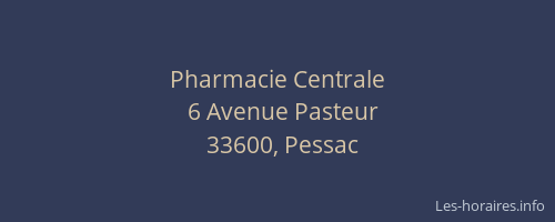 Pharmacie Centrale