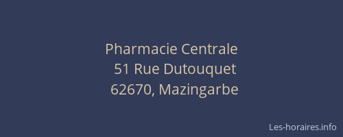 Pharmacie Centrale