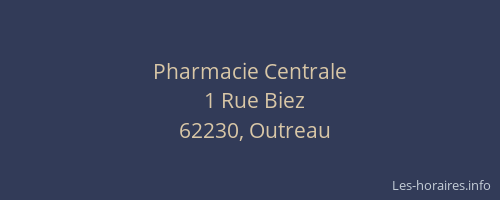 Pharmacie Centrale
