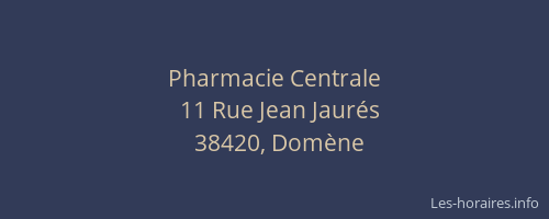 Pharmacie Centrale