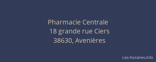 Pharmacie Centrale
