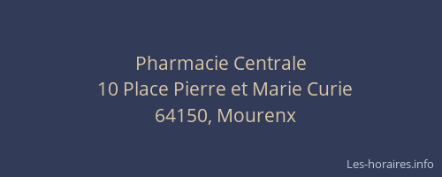 Pharmacie Centrale