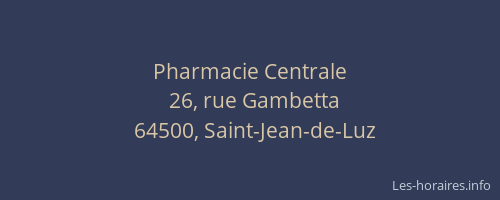 Pharmacie Centrale