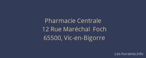 Pharmacie Centrale