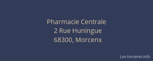 Pharmacie Centrale