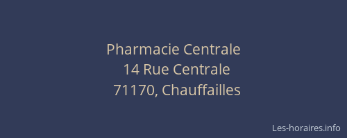 Pharmacie Centrale