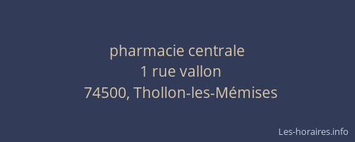 pharmacie centrale