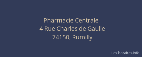 Pharmacie Centrale