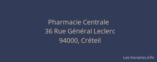 Pharmacie Centrale