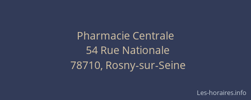 Pharmacie Centrale