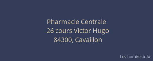 Pharmacie Centrale
